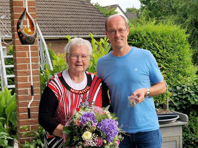 Ehrung der 60-jährigen Jubelkönigin Hannelore Müller