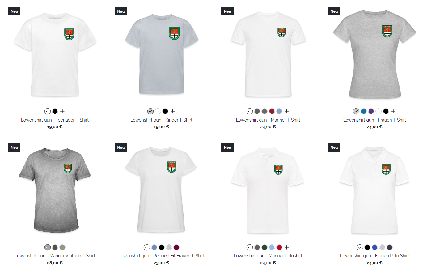 Merchandise-Shop unseres Vereins ist Online!